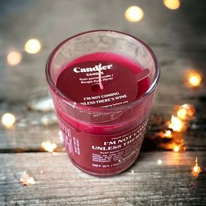 Ryan Porter I’M NOT COMING UNLESS THERE’S WINE Natural Soy Candle 2.25Oz NWOB